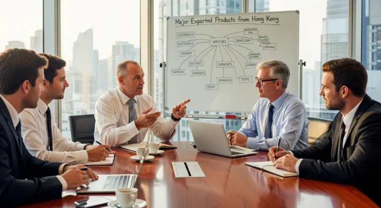 Major Exported Products from Hong Kong